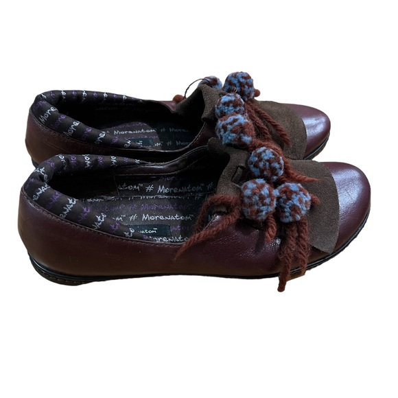 M by Morenatom red funky pom pom shoes. - Picture 2 of 7